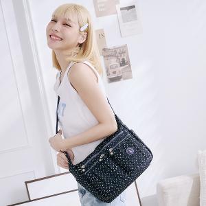 B.S.D.S冰山袋鼠 - 楓糖瑪芝 - 造型多層斜背包 - 幾何藍【5035-1BB】