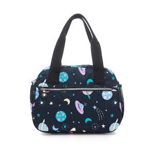 B.S.D.S冰山袋鼠 - 楓糖瑪芝 - 多夾層兩用手提包 - 星球黑【518KK】