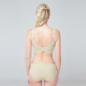 【思薇爾】Love myself系列M-3XL無鋼圈模杯蕾絲舒適包覆無痕女內衣(蘆草綠)