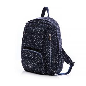 B.S.D.S冰山袋鼠 - 楓糖瑪芝 - 大容量附插袋後背包 - 幾何藍【Z060BB】