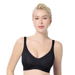 【思薇爾】Love myself系列M-3XL無鋼圈模杯蕾絲舒適包覆無痕女內衣(黑色)