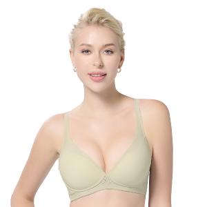 【思薇爾】Love myself系列B-E罩無鋼圈模杯蕾絲舒適包覆無痕女內衣(蘆草綠)
