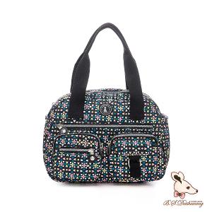 B.S.D.S冰山袋鼠 - 楓糖瑪芝 - 多夾層兩用手提包 - 萬花筒【518XF】