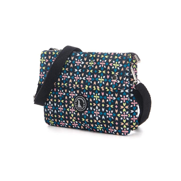 B.S.D.S冰山袋鼠 - 楓糖瑪芝 - 橫式三層斜背小包 - 萬花筒【003XF】