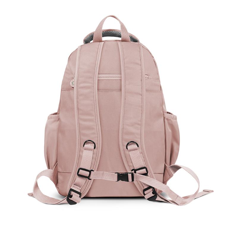 B.S.D.S冰山袋鼠 - 時光旅人 - 知性大容量附插袋胸扣後背包 - 奶茶杏【B1810-C】