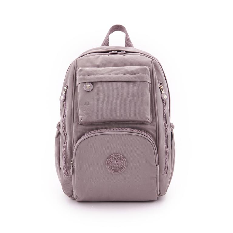 B.S.D.S冰山袋鼠 - 時光旅人 - 知性大容量附插袋後背包 - 淡紫色【B060-2PR】