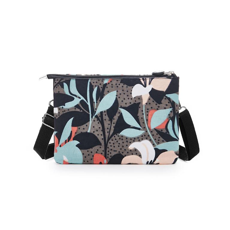 B.S.D.S冰山袋鼠 - 楓糖瑪芝 - 橫式三層斜背小包 - 熱帶雨林【003RF】