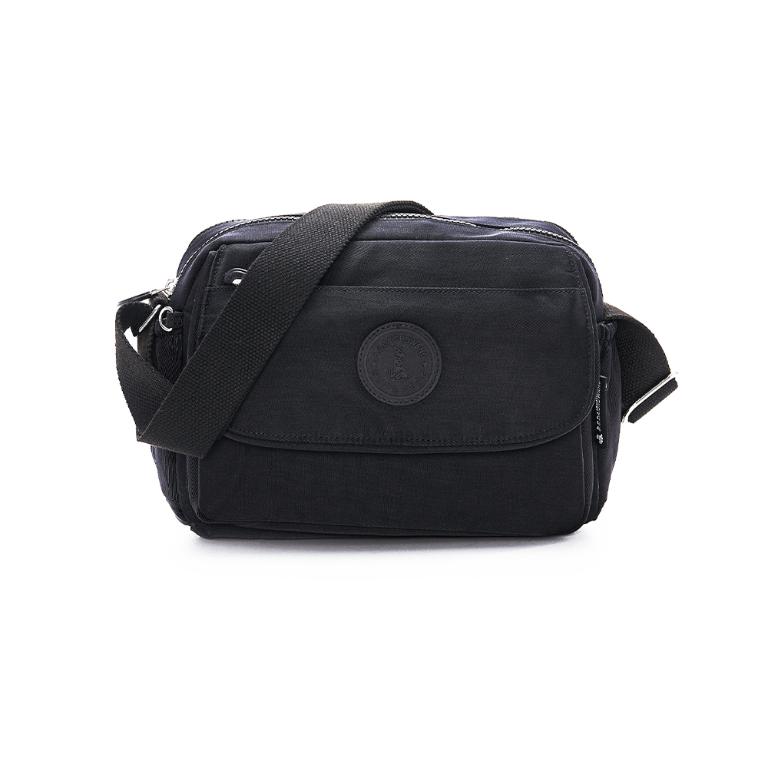 B.S.D.S冰山袋鼠 - 時光旅人 - 知性休閒多隔層斜背包 - 黑色【B0025-2K】