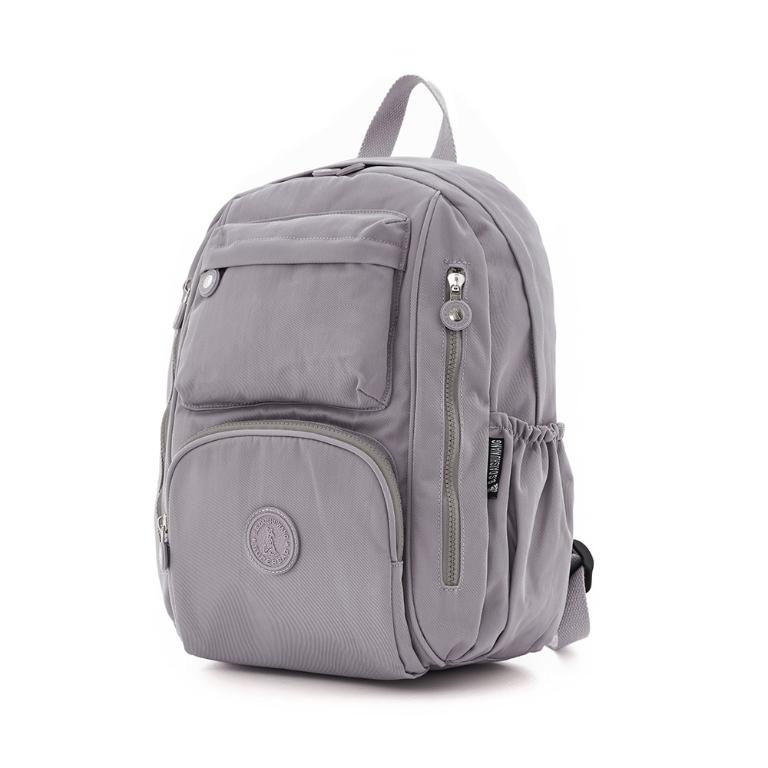 B.S.D.S冰山袋鼠 - 時光旅人 - 知性大容量附插袋後背包 - 薄霧灰【B060-2GR】