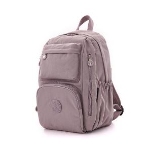 B.S.D.S冰山袋鼠 - 時光旅人 - 知性大容量附插袋後背包 - 淡紫色【B060-2PR】
