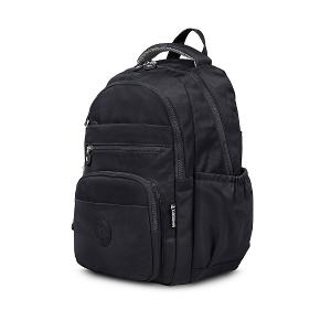 B.S.D.S冰山袋鼠 - 時光旅人 - 知性大容量附插袋胸扣後背包 - 黑色【B1810-K】