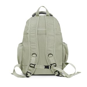 B.S.D.S冰山袋鼠 - 時光旅人 - 知性大容量附插袋胸扣後背包 - 抹茶綠【B1810-MG】