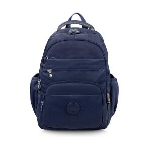 B.S.D.S冰山袋鼠 - 時光旅人 - 知性大容量附插袋胸扣後背包 - 藍色【B1810-B】