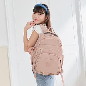 B.S.D.S冰山袋鼠 - 時光旅人 - 知性大容量附插袋胸扣後背包 - 奶茶杏【B1810-C】