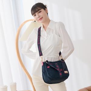 B.S.D.S冰山袋鼠 - 非常莓好 - 織帶拼接手提兩用包 - 莓果藍【8012-BP】