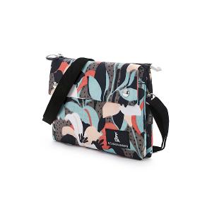 B.S.D.S冰山袋鼠 - 楓糖瑪芝 - 橫式三層斜背小包 - 熱帶雨林【003RF】