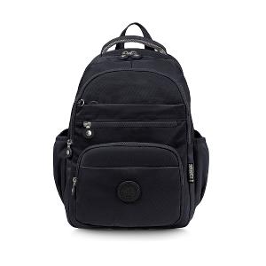 B.S.D.S冰山袋鼠 - 時光旅人 - 知性大容量附插袋胸扣後背包 - 黑色【B1810-K】