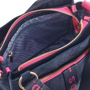 B.S.D.S冰山袋鼠 - 非常莓好 - 織帶拼接手提兩用包 - 莓果藍【8012-BP】