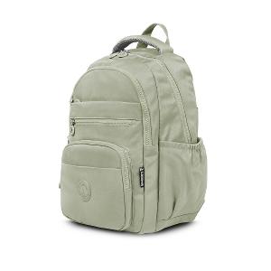 B.S.D.S冰山袋鼠 - 時光旅人 - 知性大容量附插袋胸扣後背包 - 抹茶綠【B1810-MG】