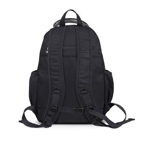 B.S.D.S冰山袋鼠 - 時光旅人 - 知性大容量附插袋胸扣後背包 - 黑色【B1810-K】