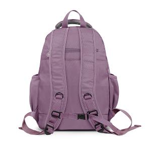 B.S.D.S冰山袋鼠 - 時光旅人 - 知性大容量附插袋胸扣後背包 - 深芋紫【B1810-U】