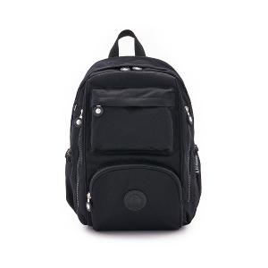 B.S.D.S冰山袋鼠 - 時光旅人 - 知性大容量附插袋後背包 - 黑色【B060-2K】