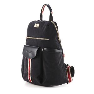 B.S.D.S冰山袋鼠 - 非常莓好 - 織帶拼接可拆式後背包 - 紅磚黑【8020-KR】