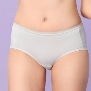 嬪婷-FTC系列大罩杯 M-3L中低腰小平口褲(柔霧灰綠) 搭配內褲