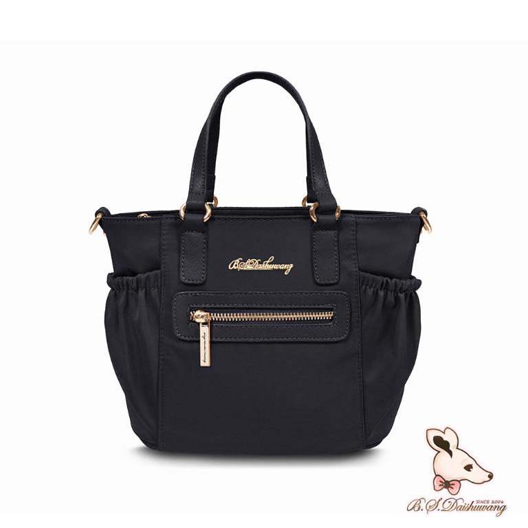 B.S.D.S冰山袋鼠 - 知性巴黎 - 優雅美學手提兩用微笑包 - 經典黑【J2028-K】