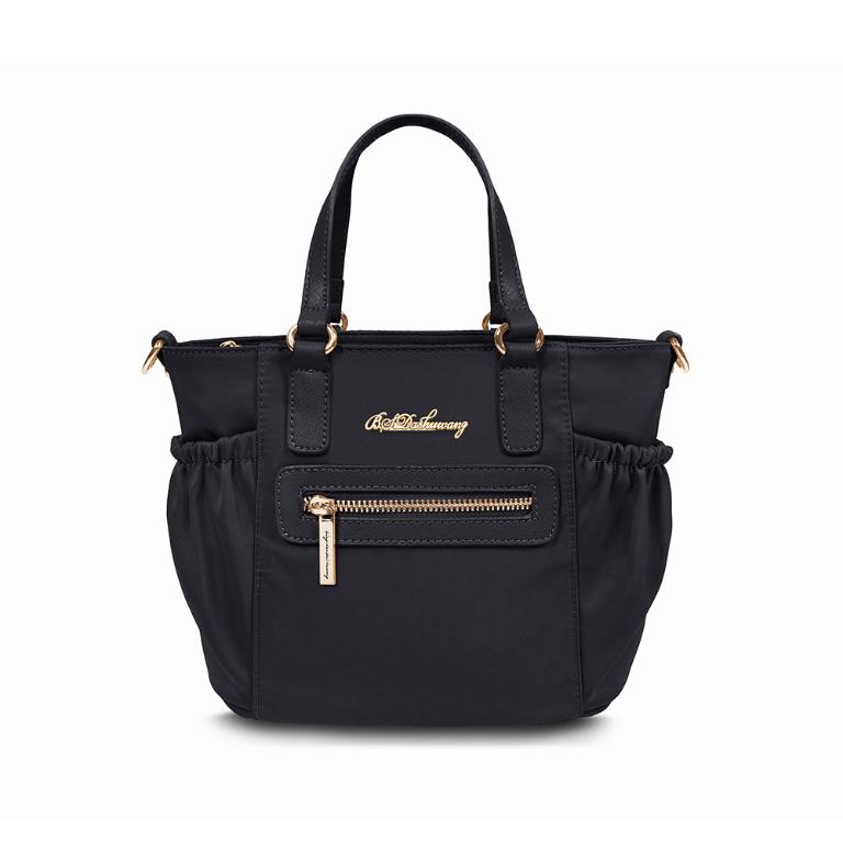 B.S.D.S冰山袋鼠 - 知性巴黎 - 優雅美學手提兩用微笑包 - 經典黑【J2028-K】