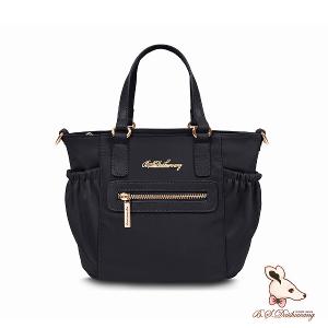 B.S.D.S冰山袋鼠 - 知性巴黎 - 優雅美學手提兩用微笑包 - 經典黑【J2028-K】