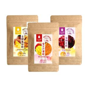 日日好菓 多味果實 (低糖鳳梨乾60g x1+低糖愛文芒果乾60g x1+低糖洛神花乾60g x1)