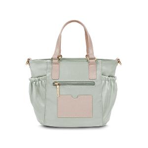 B.S.D.S冰山袋鼠 - 知性巴黎 - 優雅美學手提兩用微笑包 - 抹茶綠【J2028-G】