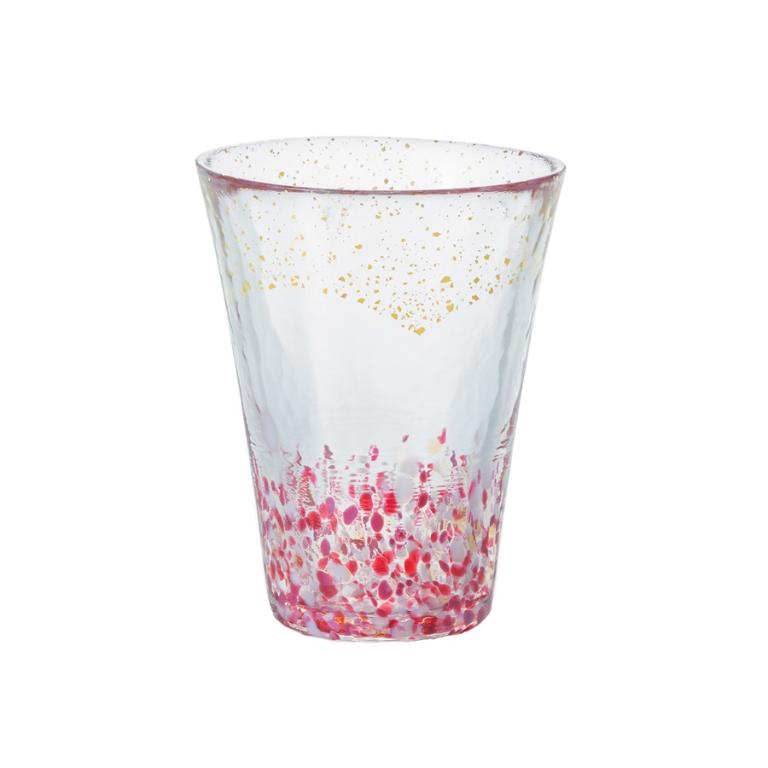 日本津輕 手作金箔夕空飲料杯-305ml/1入