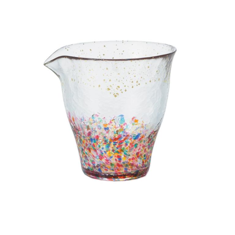 日本津輕 手作金彩花火公杯-280ml/1入