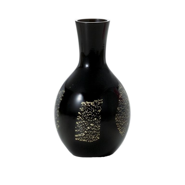 日本津輕 德利金箔黑色清酒壺-290ml/1入