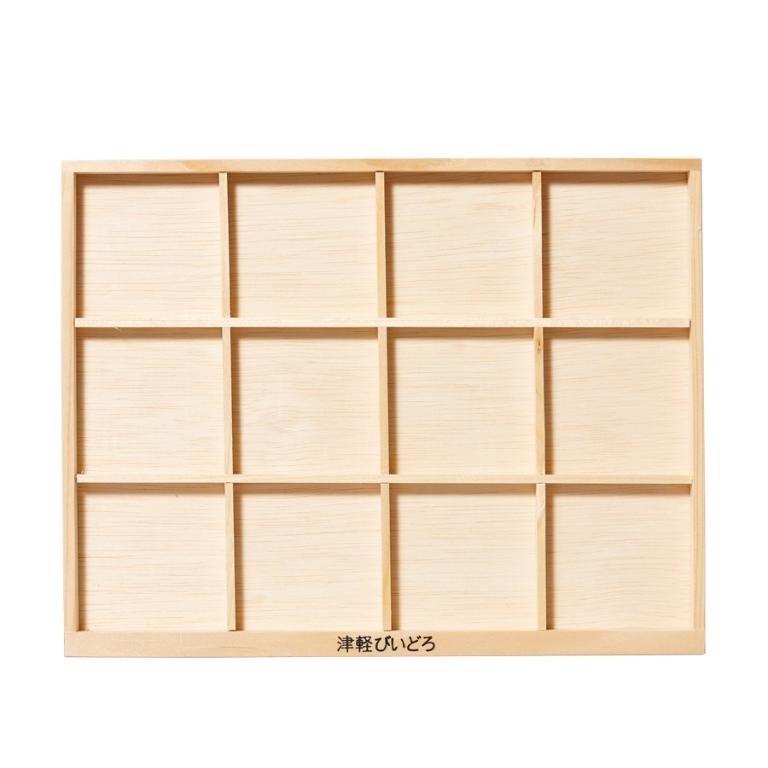 日本津輕 清酒杯展示木盤/1入