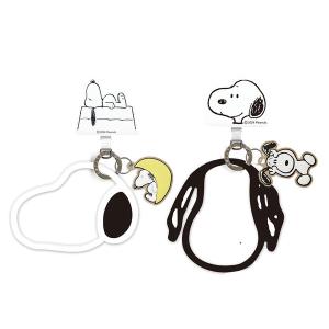 【Snoopy 史努比】手機夾片造型矽膠環