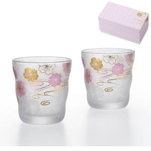 ADERIA 櫻花水紋對杯禮盒組-335ml/1組