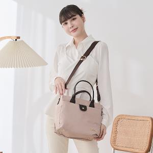 B.S.D.S冰山袋鼠 - 知性巴黎 - 優雅美學手提兩用蝙蝠包 - 奶茶杏【J2023-C】