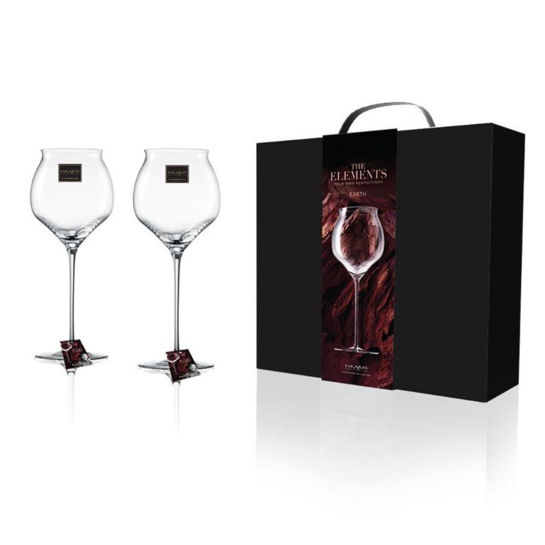 Lucaris 無鉛水晶手工杯EARTH-690ml/2入禮盒組
