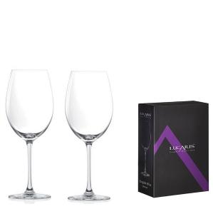 Lucaris 曼谷系列無鉛水晶卡本內紅酒杯-470ml(2入方形禮盒組)/1組
