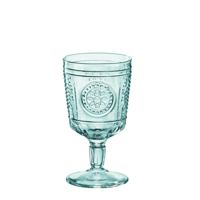 Bormioli Rocco Romantic 藍綠色高腳杯-320ml/6入