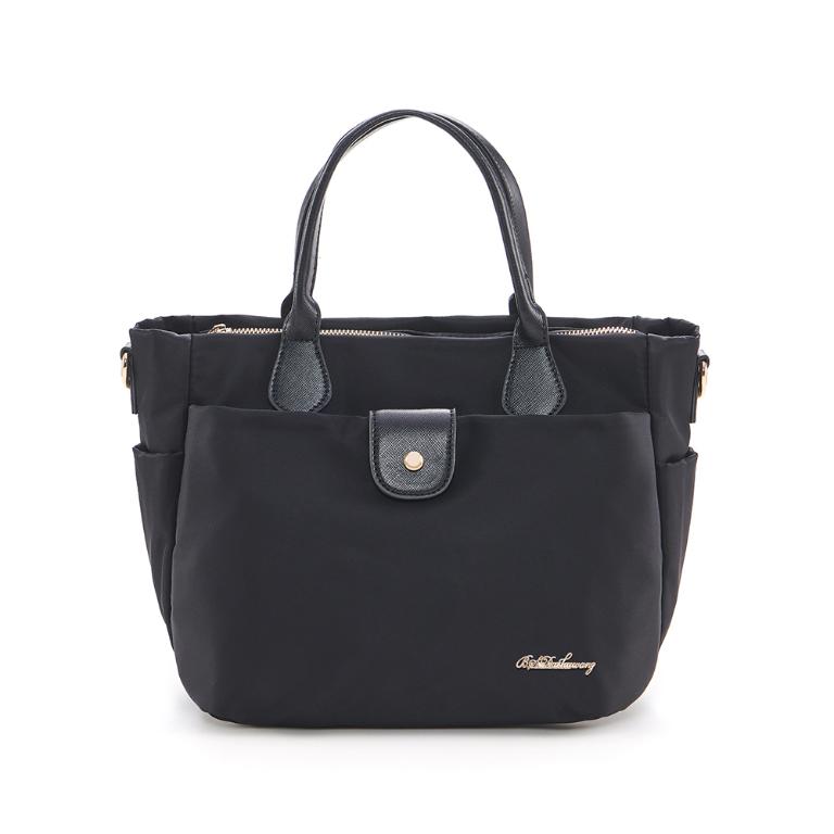 B.S.D.S冰山袋鼠 - 知性巴黎 - 優雅美學手提兩用蝙蝠包 - 經典黑【J2023-K】