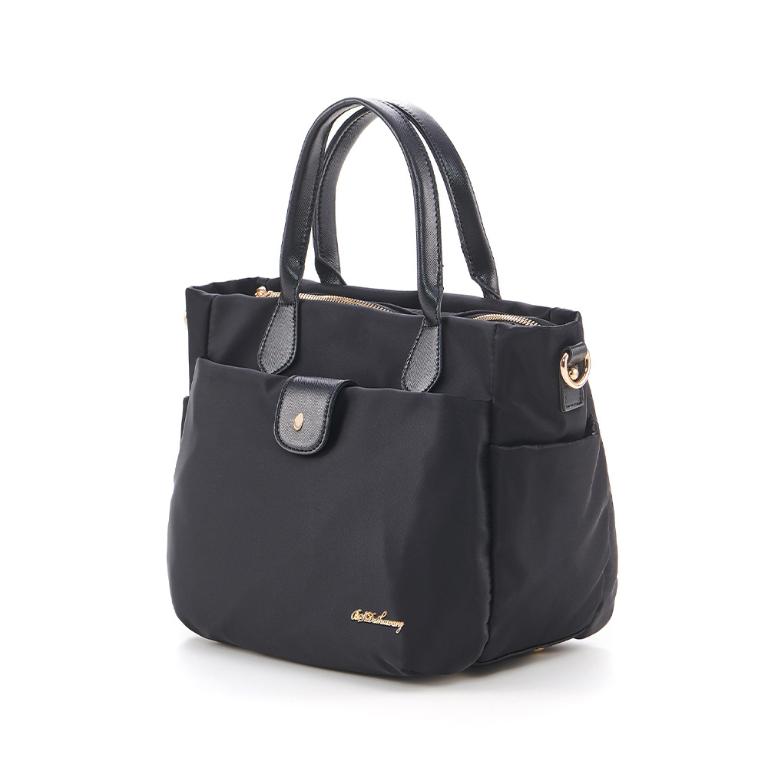 B.S.D.S冰山袋鼠 - 知性巴黎 - 優雅美學手提兩用蝙蝠包 - 經典黑【J2023-K】