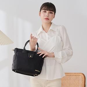 B.S.D.S冰山袋鼠 - 知性巴黎 - 優雅美學手提兩用蝙蝠包 - 經典黑【J2023-K】