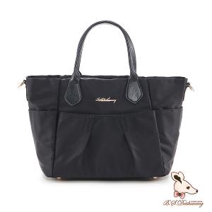 B.S.D.S冰山袋鼠 - 知性巴黎 - 優雅美學加大款多層泡芙包 - 經典黑【J2024-K】