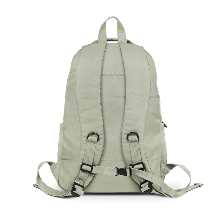 B.S.D.S冰山袋鼠 - 時光旅人 - 知性多口袋附插袋胸扣後背包 - 抹茶綠【B1252MG】