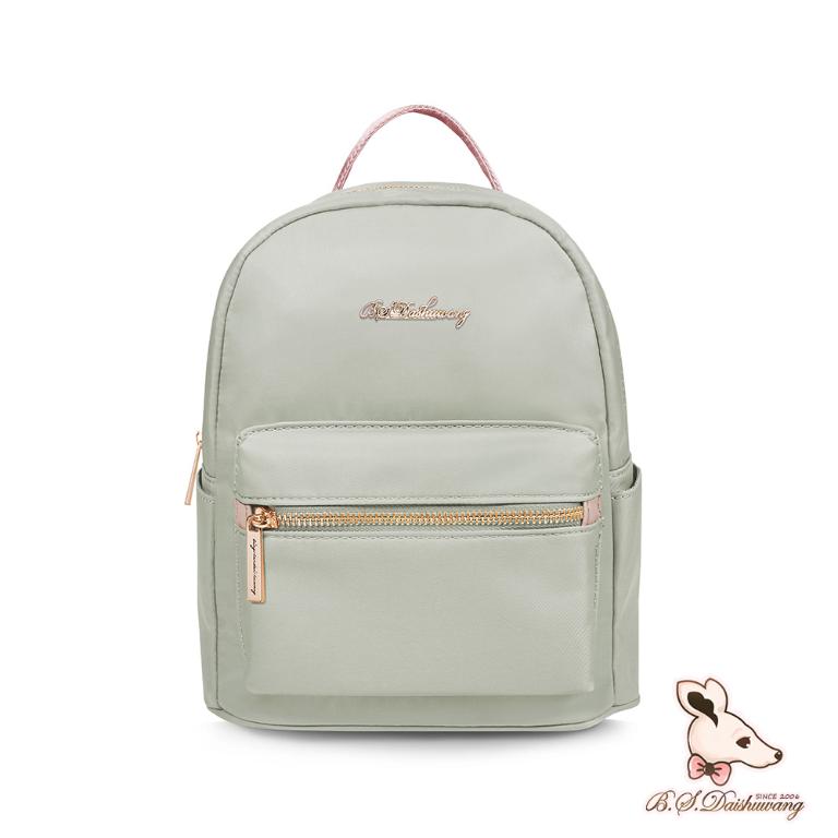 B.S.D.S冰山袋鼠 - 知性巴黎 - 優雅美學實搭迷你後背包 - 抹茶綠【J9083-G】