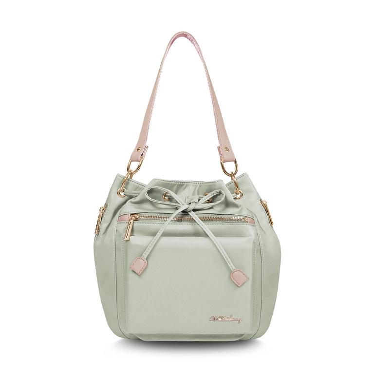 B.S.D.S冰山袋鼠 - 知性巴黎 - 優雅美學多層三用水桶包 - 抹茶綠【J2027-G】